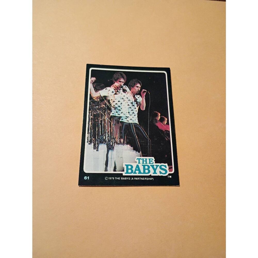 Vintage 1979 The Babys Trading Card #61 London Rock Band Collectible